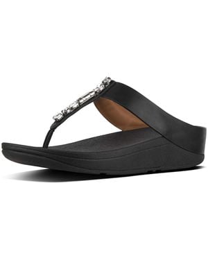 Fitflop Fino Sandals Uk 4 - Black