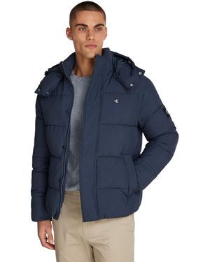 Calvin Klein Calvin Klein Pufferjacke Essentials mit Kapuze - Blau