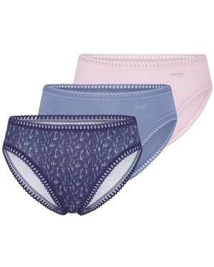 Sloggi Go Crush High Leg C3p Briefs - Blue