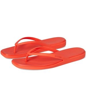 Crocs™ Mujer Miami Flip Chancla de dedo - Rojo