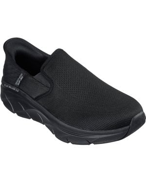 Skechers Extra Wide Fit Hands-free Slip-ins D'lux Walker 2.0 Rezinate Trainer - Black