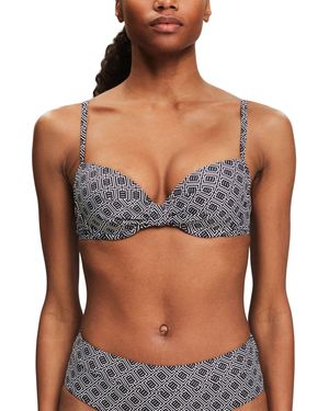 ESPRIT Damen Bikini-Oberteil 'Antigua Beach' – Push-up-BH Mit Bügel, Verstellbaren Trägern & Schleife