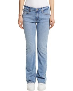 Esprit Bootcut Jeans mit mittelhohem Bund - Blau