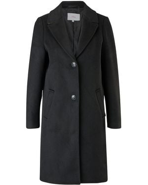 S.oliver Wollmix-tel mit Reverskragen black 44 - Schwarz