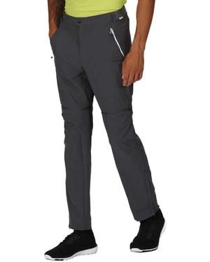 Regatta Mountain Zip Off Wanderhose Hose - Schwarz