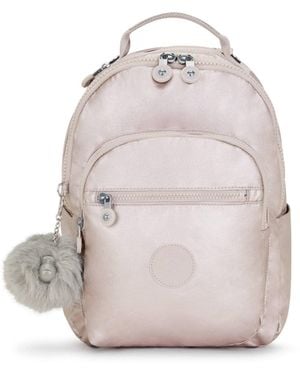 Kipling Seoul Small Metallic Tablet Backpack - Grey