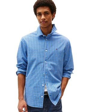 Tommy Hilfiger S Tjm Essnt Poplin Reg Ext Dm0dm21693 L/s Shirt - Blue