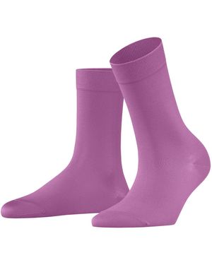 Esprit FALKE Cotton Touch W SO fines unies 1 paire - Violet