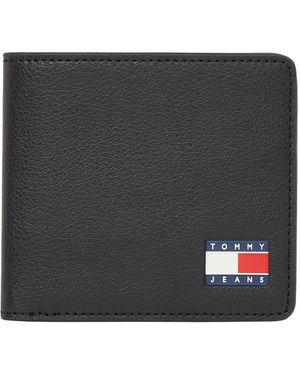 Tommy Hilfiger Uomo Borsello Heritage Leather Pieghevole - Nero