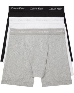 Calvin Klein Boxer Short Trunks Stretch Cotton Pack Of 3 in Black for Men Lyst UK