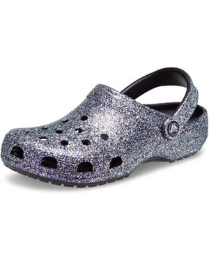 Crocs™ Adult Classic Sparkly Clog | Metallic And Glitter Shoes - Black