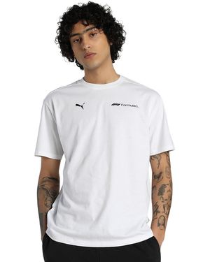 PUMA F1 ESS+ Graphic Tee-Relaxed T-Shirt - Weiß