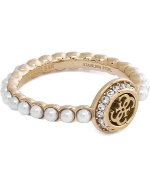 Guess Ring Roestvrij Staal Jubr05522jwyg56 56 - Metallic