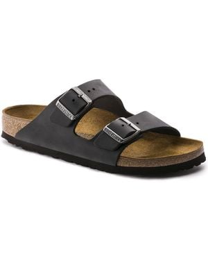 Birkenstock Arizona Oiled Hard Footbed Sandals - Brown