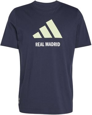 adidas Real Madrid Seasonal Graphic T-shirt - Blue
