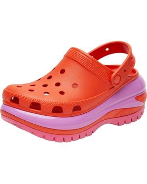 Crocs™ Classic Mega Crush Platform Sandalen Wedge - Rood