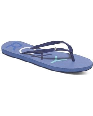 Roxy Sandy J Sndl Chy Flip Flops - Blue