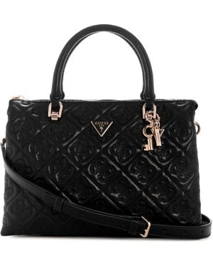 Guess Adelasia Multi Comp Satchel Black - Zwart