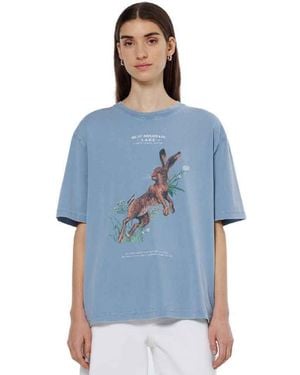 Scotch & Soda Washed Artwork Loose T-shirt - Blue