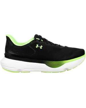 Under Armour Men's Infinite Pro 2 Running Shoe Without Stabilizers Running Shoes Black/hyper Green/hyper Green - Black