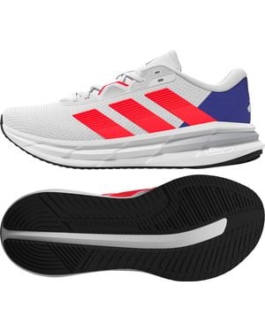 adidas Mens Galaxy 7 Running Trainers Shoes - Red, White/lucid Red/lucid Blue, 10.5 Uk