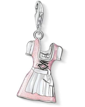 Thomas Sabo Fermaglio Charm Donna Argento 0546-007-9 - Bianco