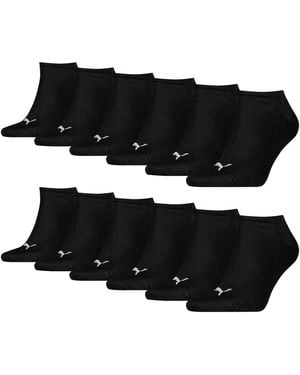 PUMA Sneaker Socks 12 Pack - Zwart