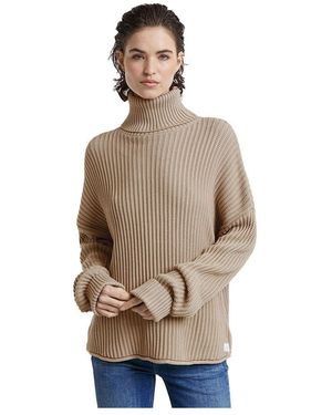 G-Star G-STAR Donna Loose Turtle Knitted Sweater - Marrone