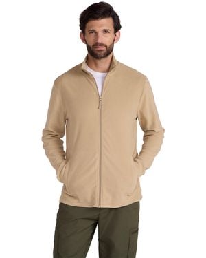 Mountain Warehouse Zip Fleece Jacket - Microfleece & Lightweight - Natural