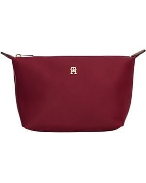 Tommy Hilfiger Th Icon Washbag Nylon Aw0aw17727 Kulturbeutel - Rot