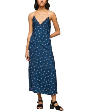 Pepe Jeans Damen Gloria Dress – Langes Hemdkleid Aus Viskose, Mit Seitenschlitzen