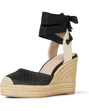 The Drop Zuki Wedge Espadrille - Black