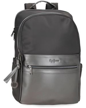 Pepe Jeans Ruby Zaino per portatile 15,6 pollici grigio 29 x 40 x 11 cm poliestere e PU 15,6 L by Joumma Bags