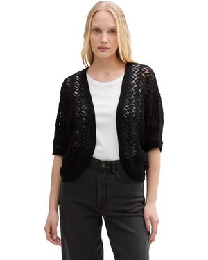 Tom Tailor Cardigan Strickjacke - Schwarz