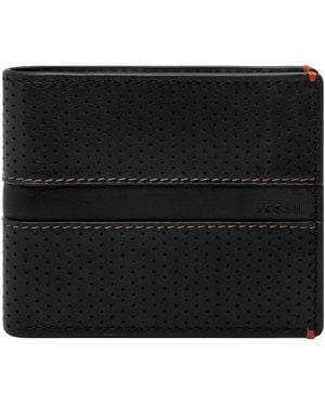 Fossil Sport Tourer Bi-fold Wallet - Black
