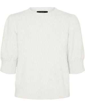 Vero Moda Vmdoffy 2/4 O-neck Jumper Ga Noos Knitted - White