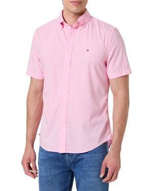 Tommy Hilfiger Flex Poplin Solid S/S Shirt MW0MW37584 Chemise - Rose