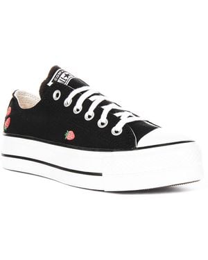 Converse A14935c Ct As Lift Ox Strawberry Low Trainers - Black