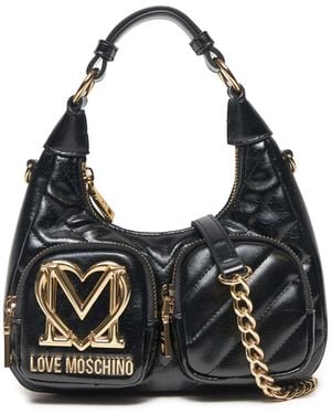 Love Moschino , BORSA A SPALLA Donna, Nero, Taglia unica