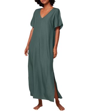 Triumph Beach Mywear Maxi Dress Sd Swimwear Cover Up - Green