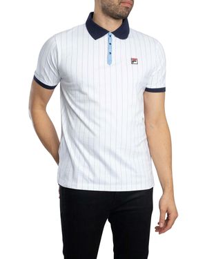 Fila Uomo Polo Classica A Righe Vintage - Bianco
