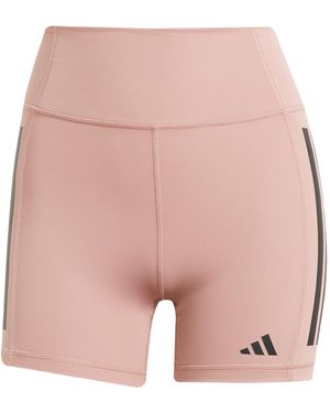 adidas Optime 3-stripes 1/4 Short Leggings - Pink