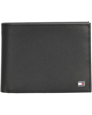 Tommy Hilfiger Eton Cc Flap And Coin Pocket Am0am00652 Wallets - Black