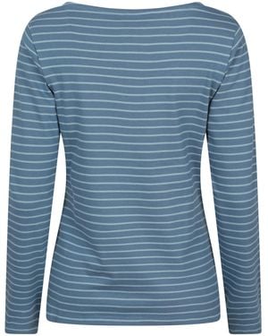 Mountain Warehouse St Ives S Boat Neck Top Blue Size 14