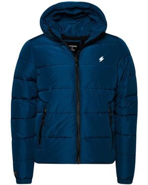 Superdry Sports Puffer Quilted Jacket - Blue