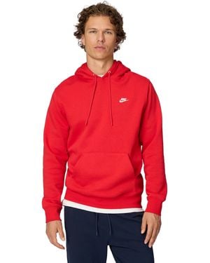 Nike M Nk Club Bb Po Hoodie - Rood