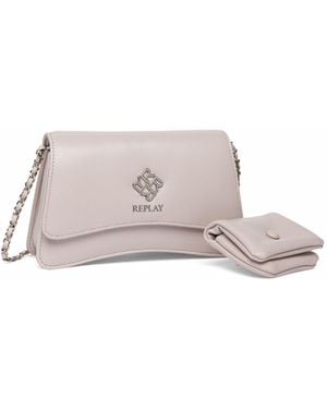 Replay Borsa a tracolla da donna con dettaglio catena - Nero