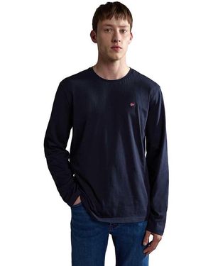 Napapijri T-shirt Salis Ls 1 Regular Fit Blue L