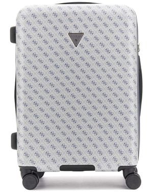 Guess Valise Jesco 22 in 8-Wheeler Exp. Slate Logo Gris Clair