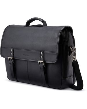 Samsonite Adult Classic Leather Flapover - Black